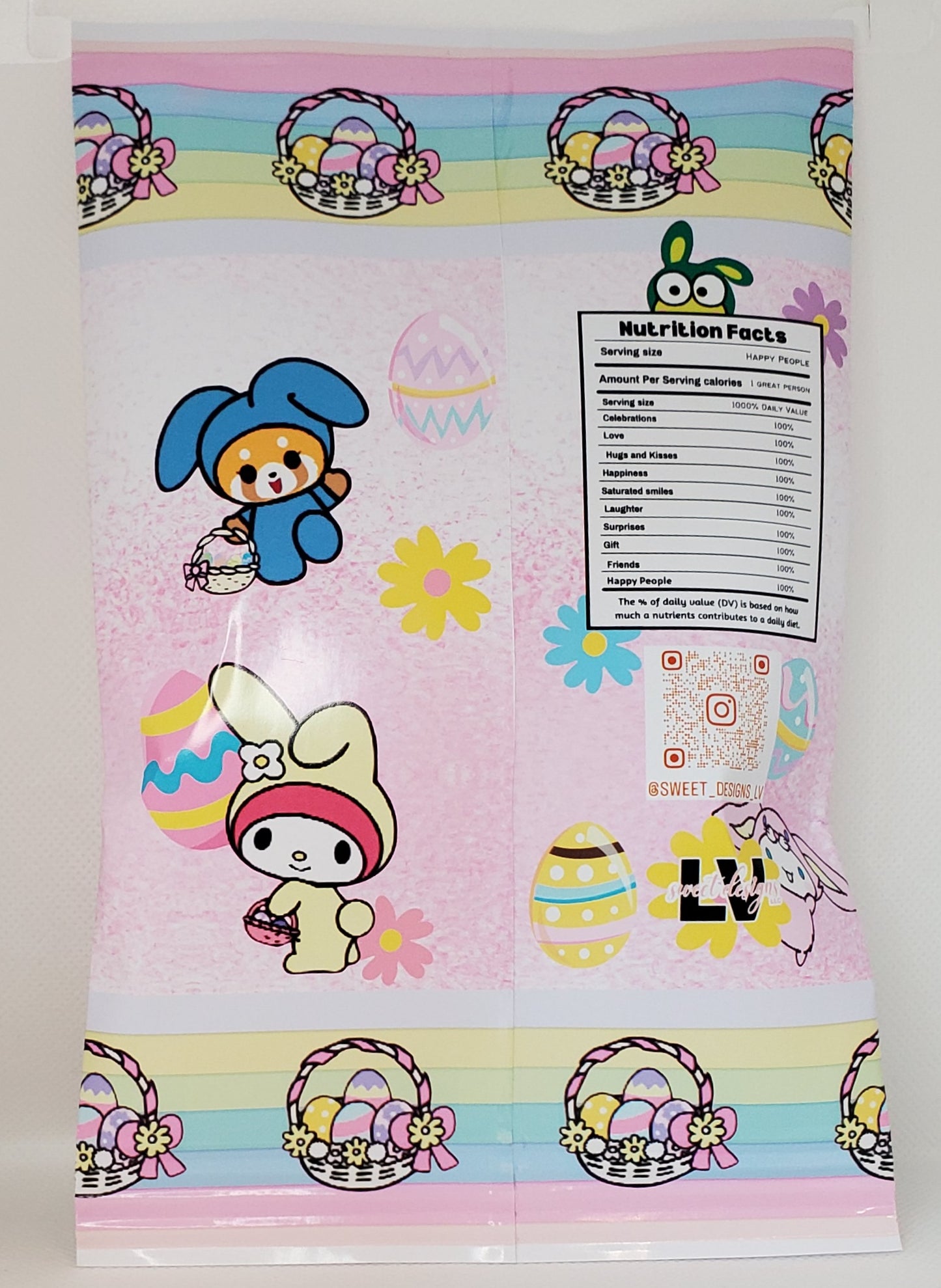 Printable Easter Basket Treat Stuffer Package that you can download and print at home