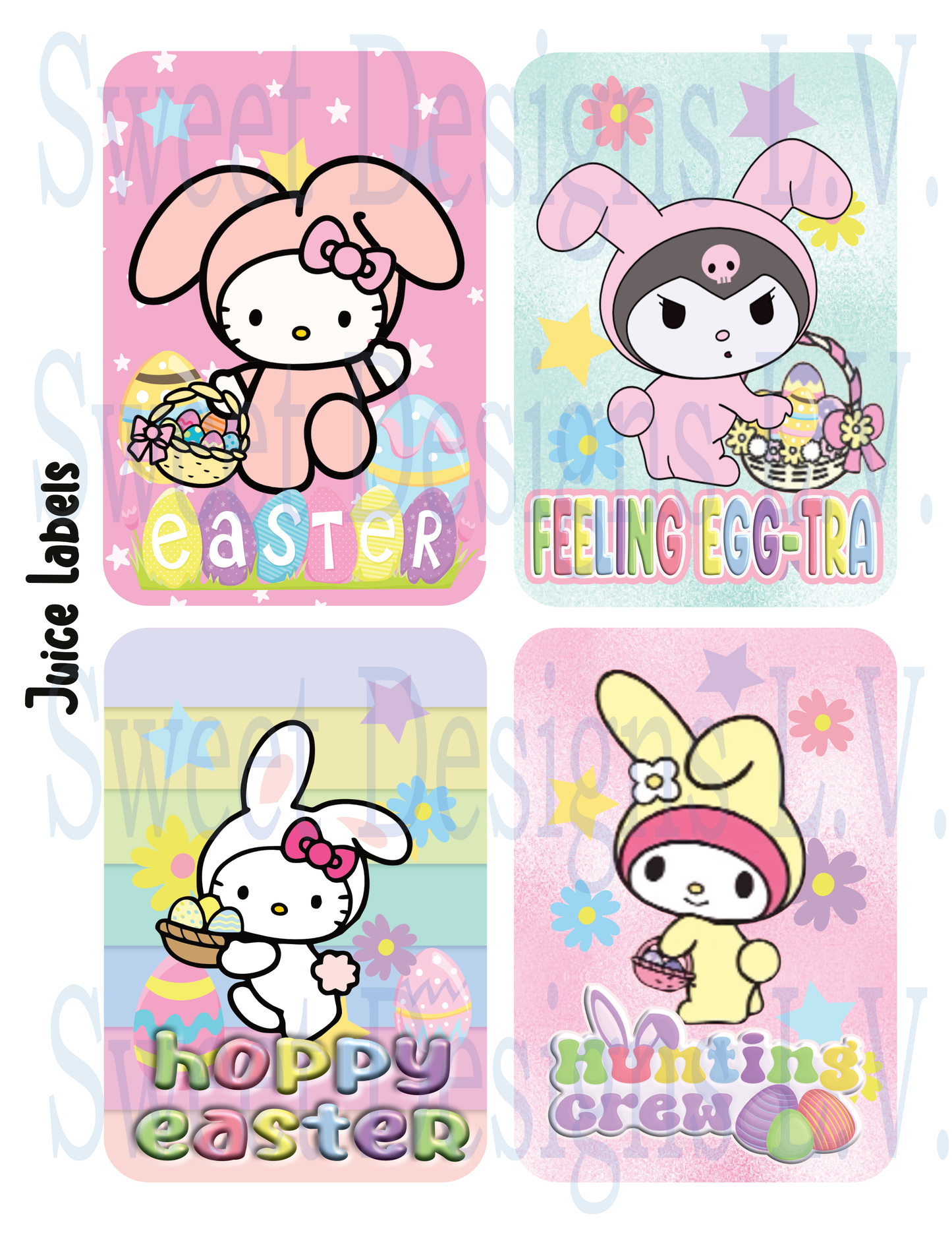 Printable Easter Basket Treat Stuffer Package that you can download and print at home